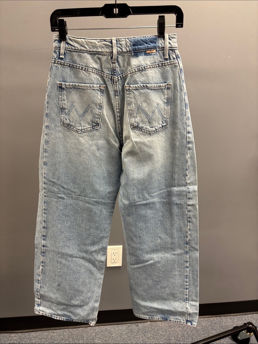 MOTHER Light Blue Half-Pipe Ankle Relaxed Jeans W/O Tag - Picture 6 of 10